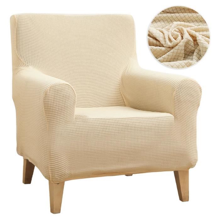 Housse De Chaise Ronde Antidérapante - Imperméable PU - Pour Tabouret 30-50 Cm - Blanc - Facile à Nettoyer - 4