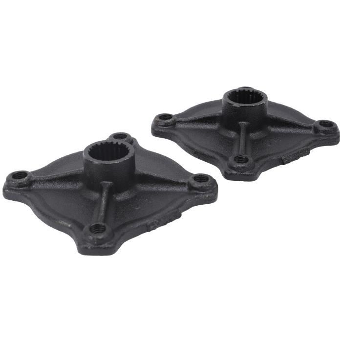 Lot De 2 Moyeux Arrière Vélo Acier 3/8 - Pour Essieu Arrière VTT - Noir, Diamètre 30 Mm, Durable