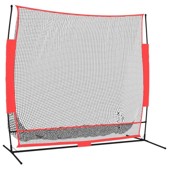 Filet De Baseball Backstop Pratique Nylon #18 Corde 4 Crochets 25' X 8' Neuf