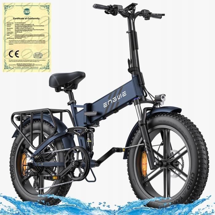 ENGINE PRO 2.0 vélo électrique 32KM-H 52V 16AH 1200W cadre 20'' roue aluminium 20\