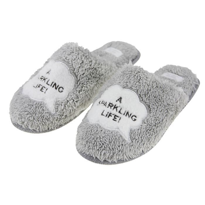 Pantoufles Velours The Slipper Company – Myrtille (Blue) – Taille UK 7 – Occasion