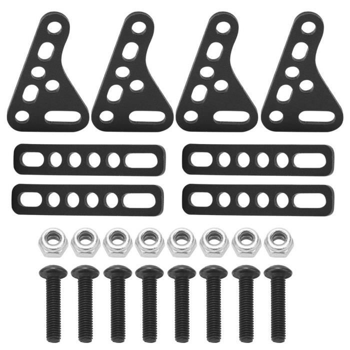 Support De Tour D'amortisseur Réglable Avant/arrière Noir Pour Axial Scx10 Gpm Racing Scx028mbk
