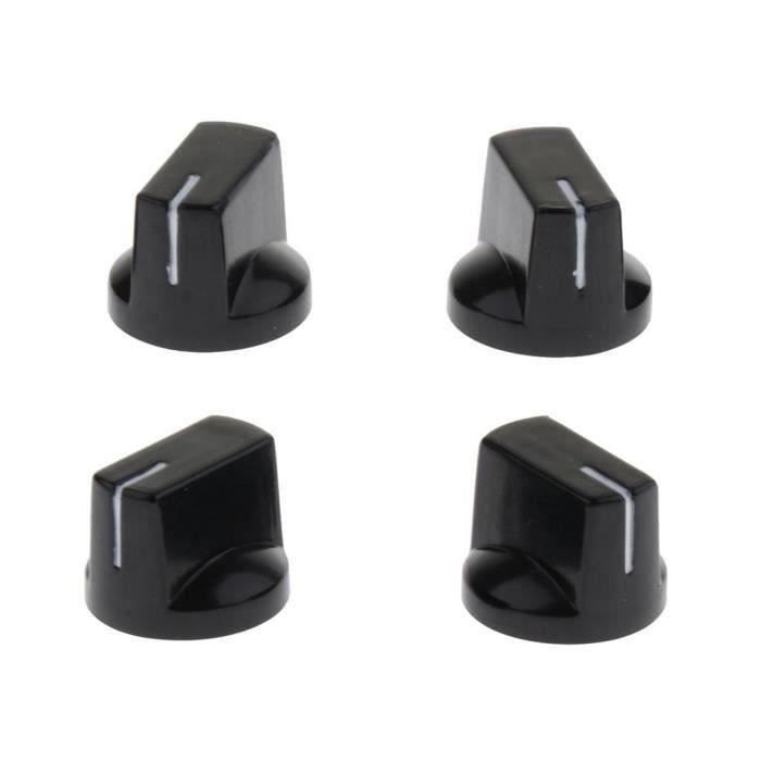 Lot De 4 Boutons De Réglage (Potards) Pour Guitare - Personnalisation - Plastique - Neuf
