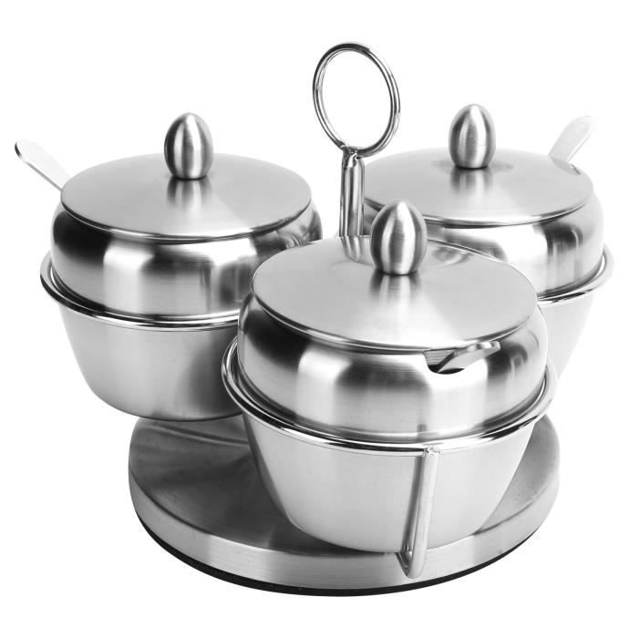 Boîte D'assaisonnement En Alliage D'aluminium à 8 Grilles, Pot à épices, Ustensiles De Cuisine Pour La Maison