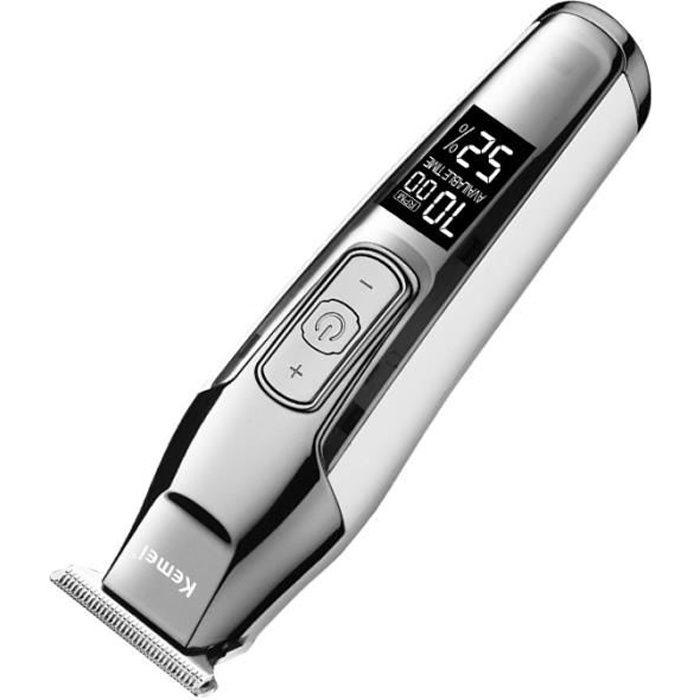 KEMEI LCD Tondeuse à Cheveux Sans Fil Rechargeable + 4 Peignes Outil  Électrique PRO Coiffure Salon Maison - Cdiscount Electroménager