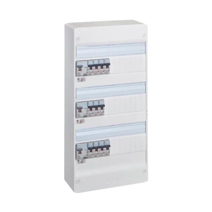 Tableau électrique - LEGRAND - Drivia - 3 rangées - 39 modules - pré-câblé