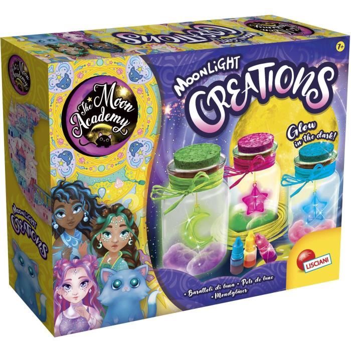 Kit de création de jarres de lune et d'étoiles - LISCIANI - Créez des créations magiques qui brillen