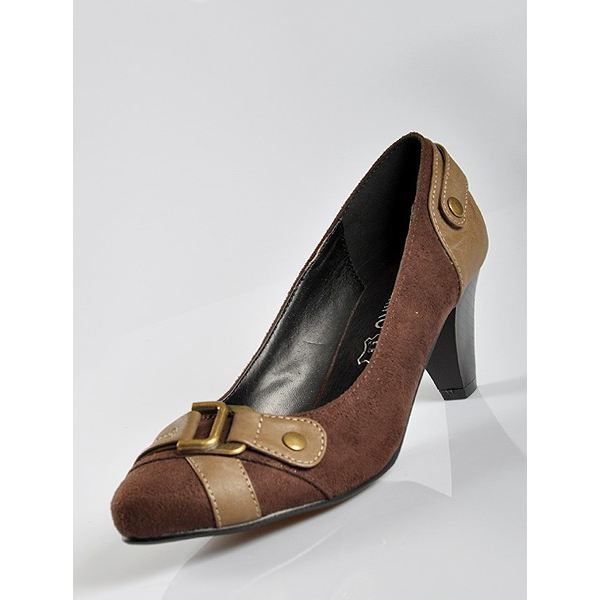 escarpin marron foncé