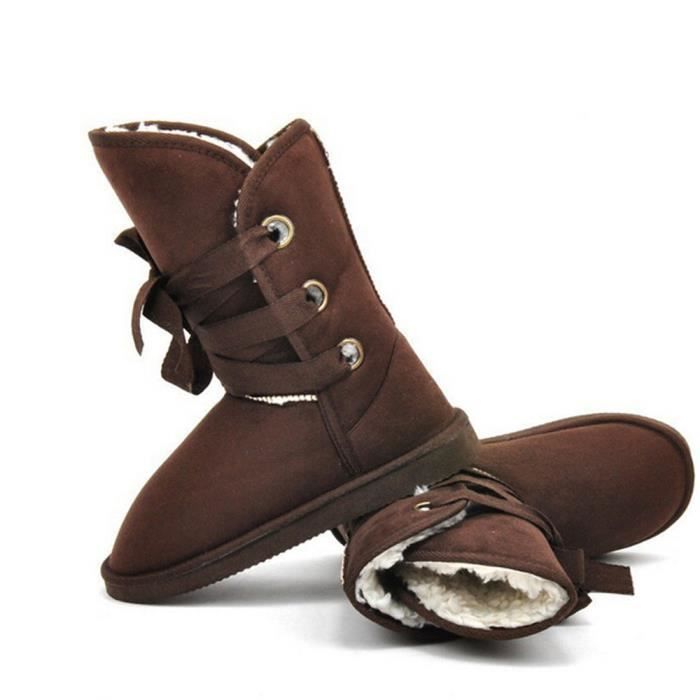 Chaussure Femme Marque De Luxe Hiver Qualité Supérieure Bottines Nouvelle  arrivee De Plus Bottine femmes Grande Taille Marron - Cdiscount