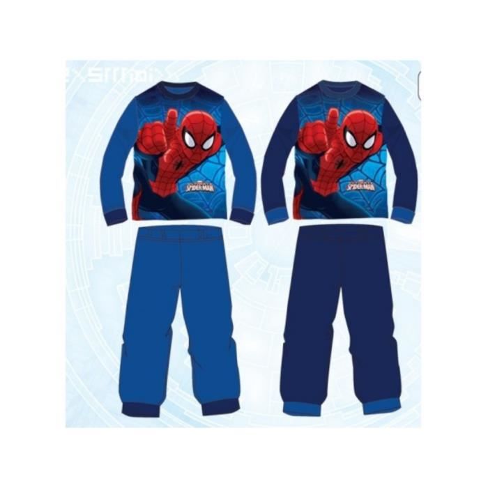 Pyjama combinaison Spiderman vendu à l'unité Bleu - Cdiscount Prêt-à-Porter