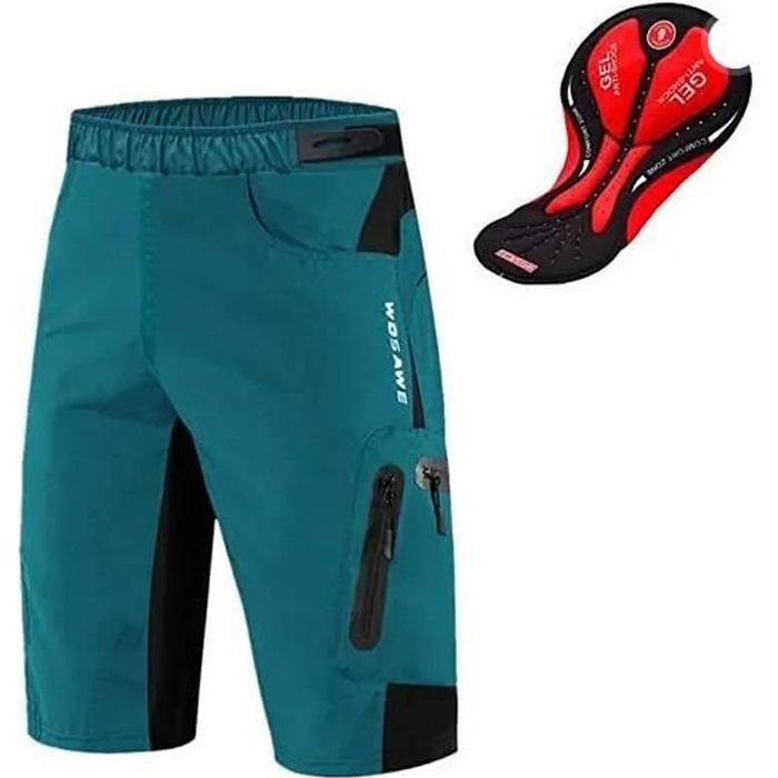 Visiter la boutique X-TIGERX-TIGER Montagne Cyclisme Shorts Velo avec Sweat Absorbent Volatility Fast Drying Padded 5D Gel pour Homme Femme 