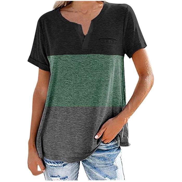 Pull Noir Rayé Halogen à Manches évasées - Col Rond, Taille S, Occasion Très Bon état