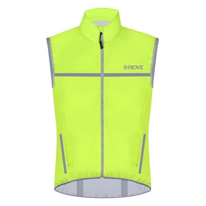 Gilet Cyclisme Homme Proviz PixElite – Taille XL – Noir – Haute Visibilité Et Réfléchissant – NEUF