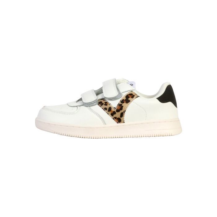 Victoria Basket enfant - Victoria - Blanc - Cuir - Lacets - Plat