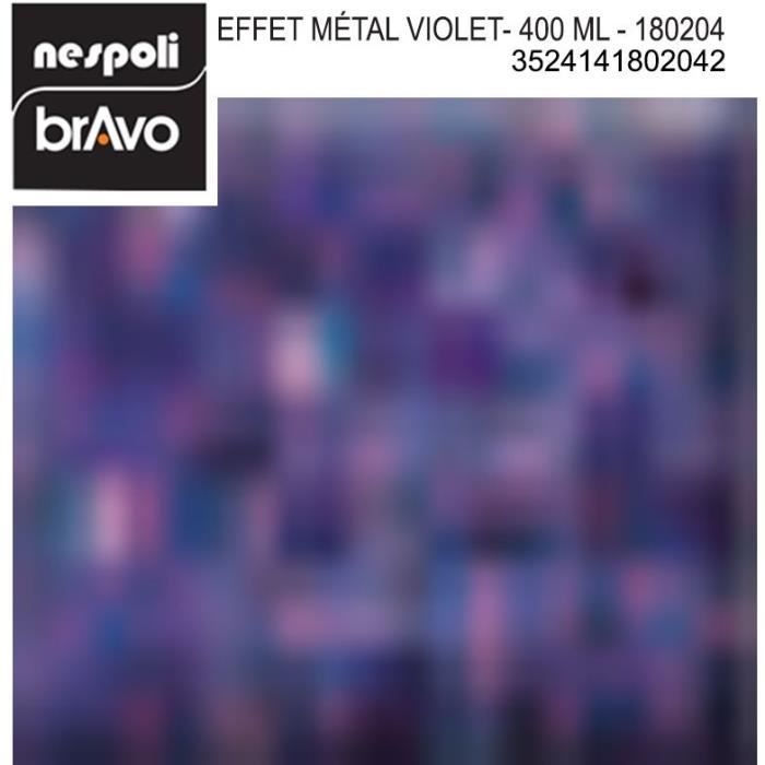 Aérosol peinture professionnelle métallisé violet 400 ml, NESPOLI