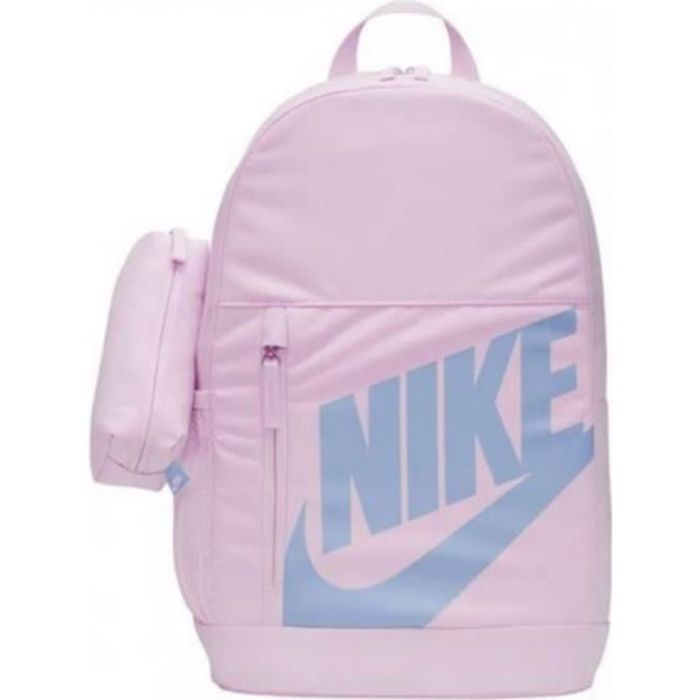 Sac A Dos Nike Rose Grand Logo Swoosh Bleu avec Trousse