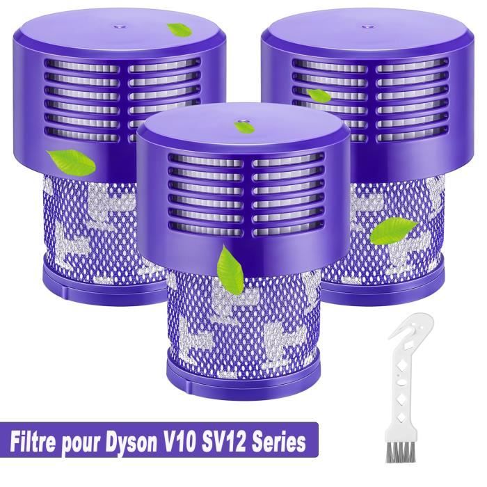 Filtre pour Dyson V10, 3 filtres pour Dyson V10 Sv12 Cyclone