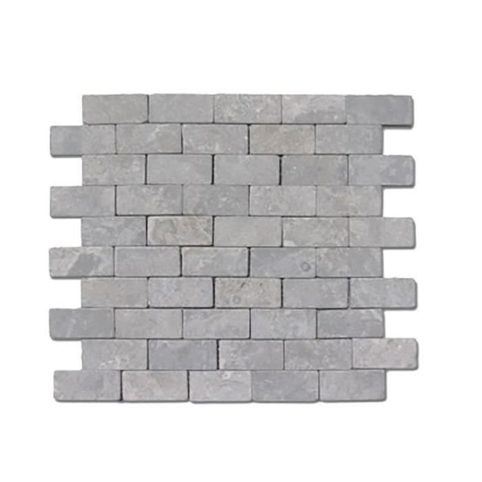Mosaïque Marbre Naturel Gris Clair – 10 Plaques, Pierre, Cuisine, Neuve