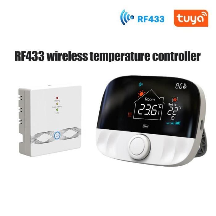 Thermostat connecté Tuya, Thermostat sans fil intelligent pour chauffage de  chaudière à gaz Thermostat WiFi programmable - Cdiscount Bricolage