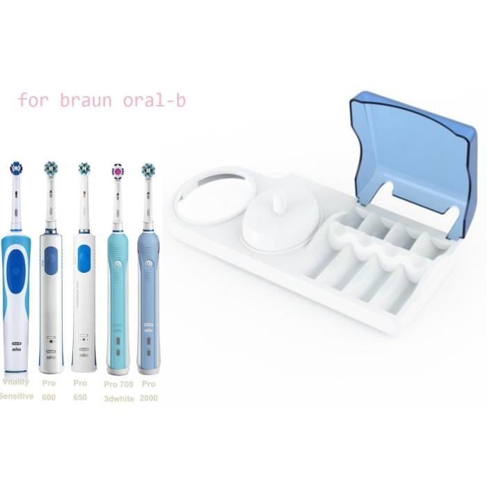 Support pour brosse /à dents /électrique avec support pour 2 t/êtes de brosse /à dents