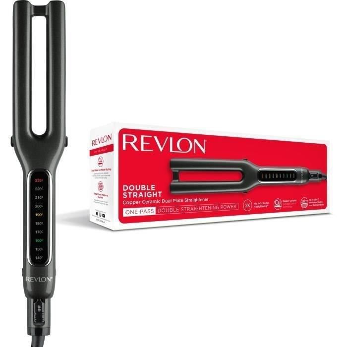 Lisseur REVLON RVST2204 - double plaque cuivre et céramique - jusqu'à 235°C