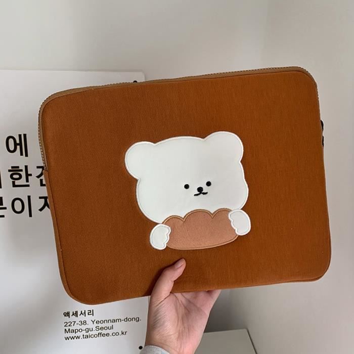 Housse Pour Tablette IPad – Mousse à Mémoire De Forme – Couleur Marron – Marque La Robe