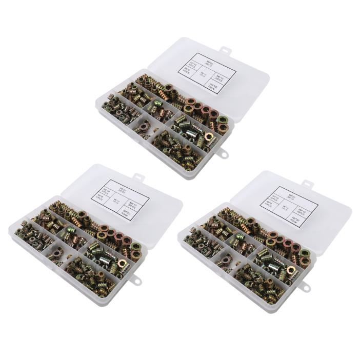 Lot D'Écrous À Six Pans Creux (Allen) M6 M8 M10 - Acier Au Carbone, Grade 5, Pour Assemblage Meuble