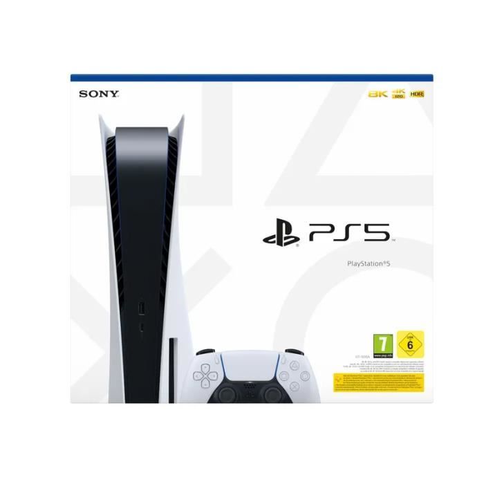 Console de salon Sony Playstation 5 Disk Edition 825 Go 4K HDR