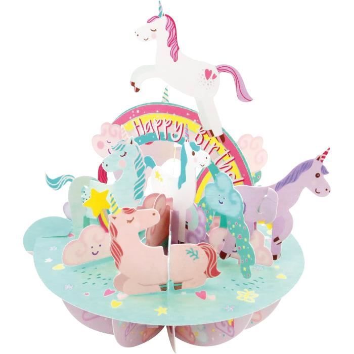 Santoro Pirouette, Carte de Voeux Pop Up 3D - Licornes - Pour Elle Santoro Pirouette, Carte de Voeux Pop Up 3D - Licornes - Pour Elle