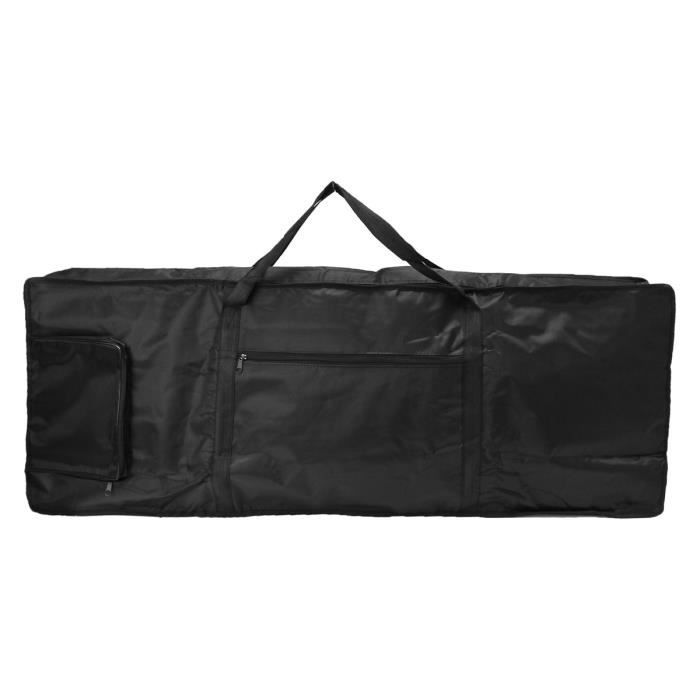 Housse Transport Clavier 61 Touches - Tissu Oxford étanche, 99x40x13 Cm, Double Poche - Protection Poussière, Rayures