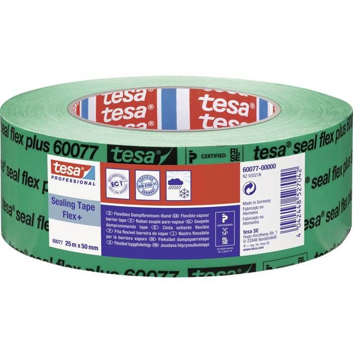 tesa 60077 Ruban pare-vapeur vert (L x l) 25 m x 50 mm 1 pc(s)