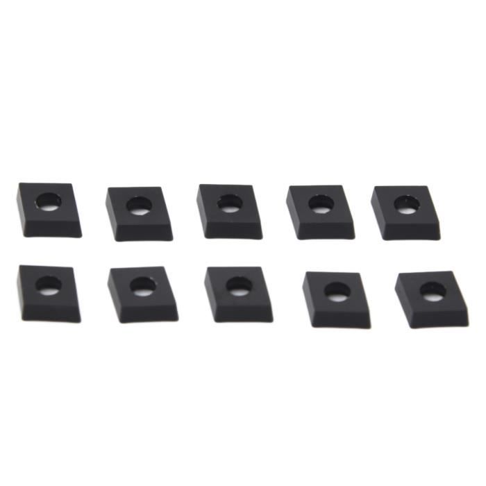 Lot De 10 Inserts Torx En Carbure Pour Tour CNC - 10mm, Acier 12.9, Traitement Noir Oxydé