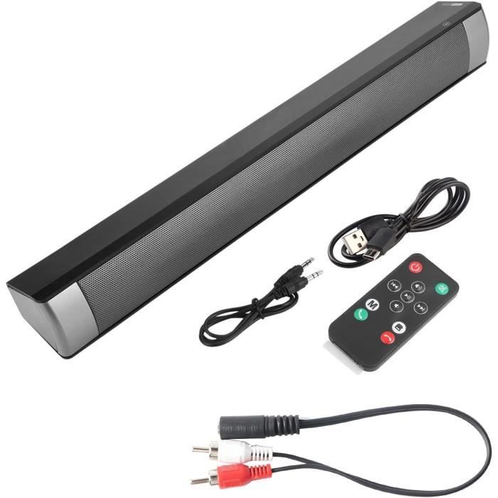 Bluetooth Sound Bar Speaker Subwoofer Stéréo Sans Fil Lecteur Audio