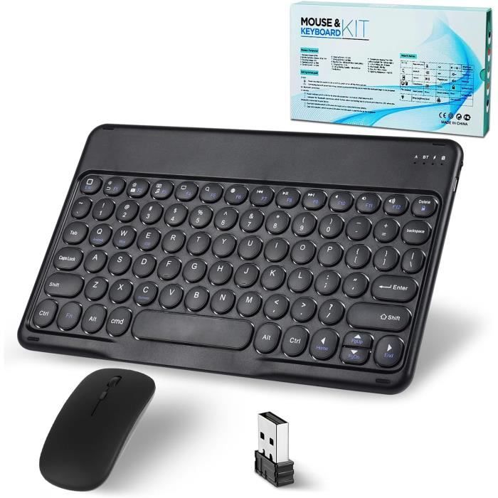 Mini clavier Bluetooth sans fil portable ultra-fin pour tablette