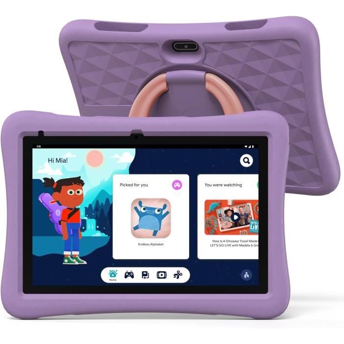 Tablette Enfants 10.1 Pouces- Stockage 128Go - 10 Go RAM - Android 12 -  Contrôle Parental - WIFI - Gris - Cdiscount Informatique