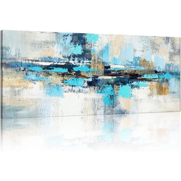 Tableau Abstrait Nuages Sur Toile - Décoration Murale Moderne - Impression Sur Toile Sans Cadre
