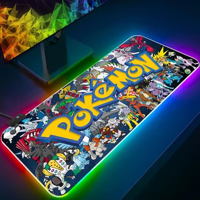 Mignon Pokemon Pikachu RGB Pc Gamer clavier tapis de souris tapis de