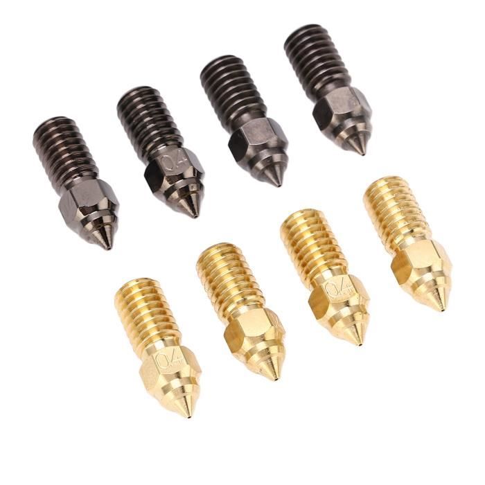 Kit De 5 Buses Acier Trempé 0.2/0.4/0.6/0.8 Mm - Compatible Bambu Lab, Anycubic, Flashforge