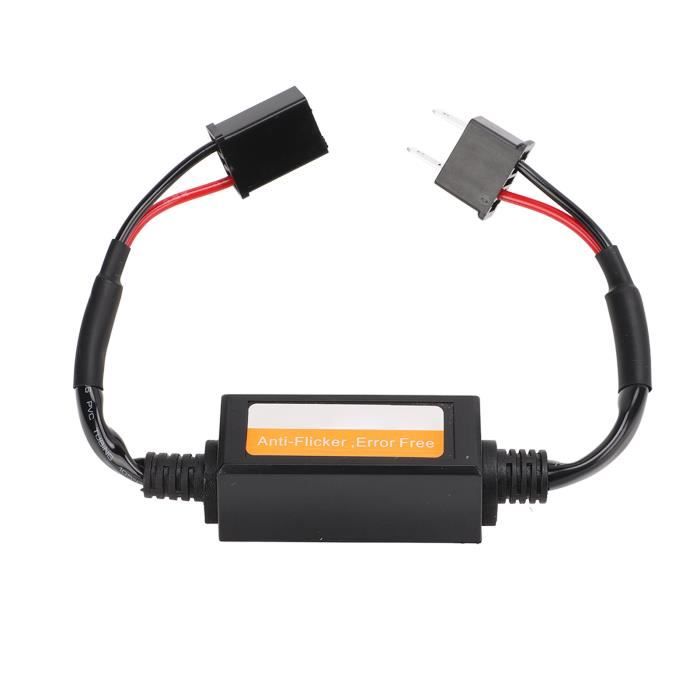 Ashata Décodeur sans erreur 2 pièces LED décodeur 50W 6ohm résistance Ashata Décodeur sans erreur 2 pièces LED décodeur 50W 6ohm résistance