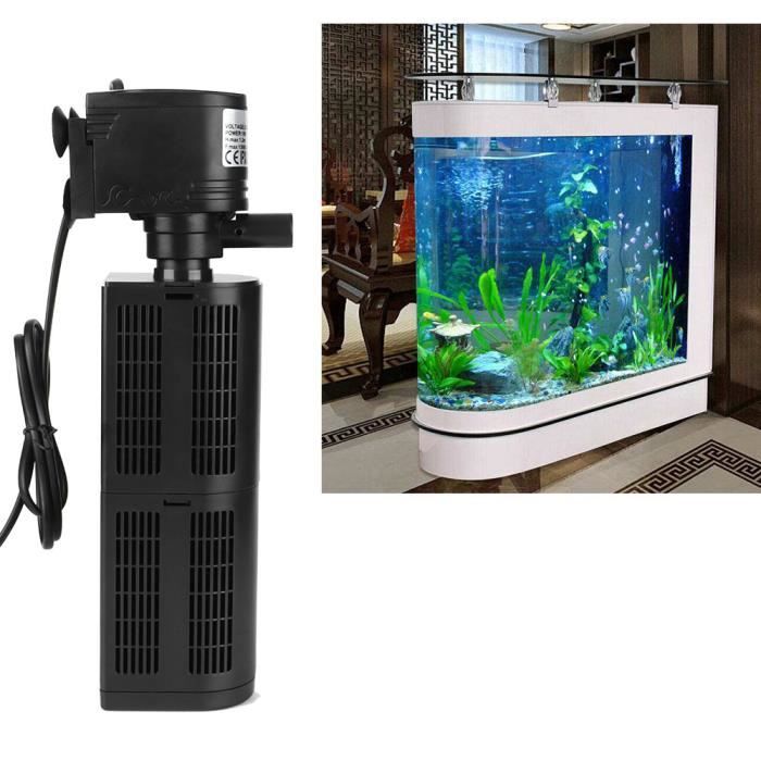 Pompe à Eau Submersible - Ajustable 200L/H - Ultra-Silencieuse - Prise USB - Pour Aquarium et Étang - Animalerie