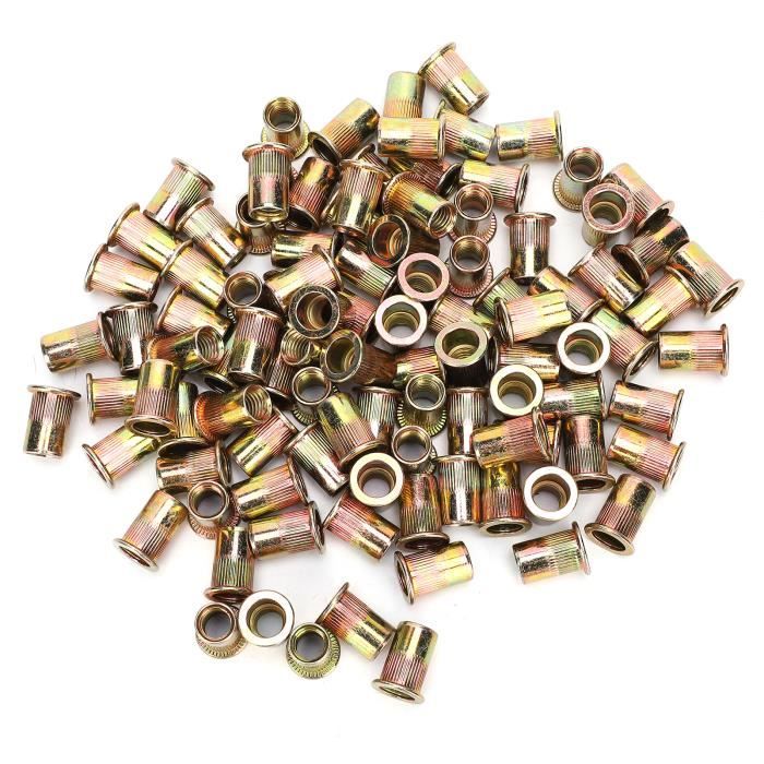 YOSOO Écrou à rivet 100pcs Écrou d'Insertion de Rivet Kit d'Écrous à ...