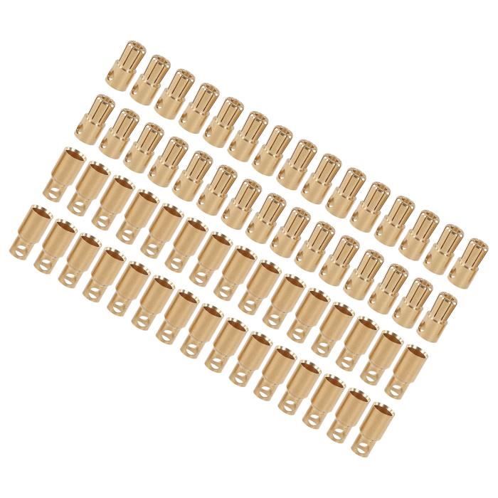 20 Paires De Connecteurs Banane Plaqués Or 2mm - Parfait Pour Les Moteurs Et Projets électroniques