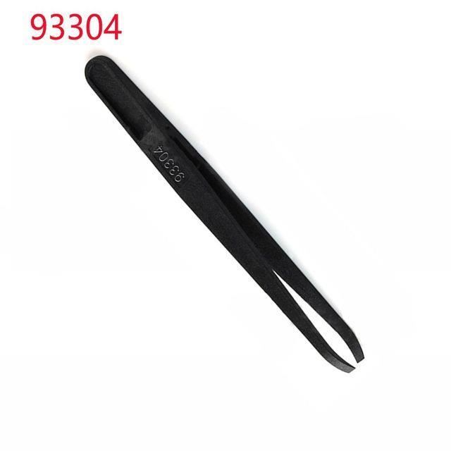 Pince à épiler Professionnelle En Acier Inoxydable - Bout Incliné, 9 Cm, Noire, Pour Sourcils, Cils, Poils Incarnés