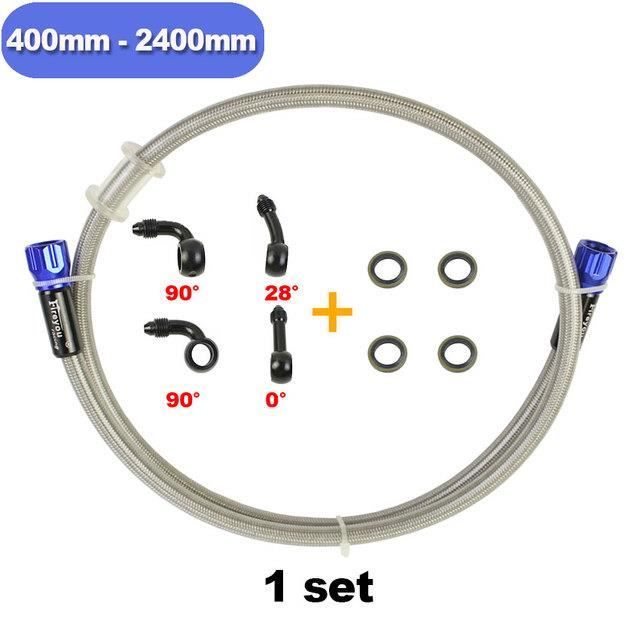 Tuyau frein moto Moto Dirt Bike Tressé En Acier Hydraulique Renforcer Ligne De Frein Embrayage Tuyau D'huile Tube Universal Fit Racing MX 500 À 1500mm Durite Frein Moto (Size : 900MM Tuyau frein moto Moto Dirt Bike Tressé En Acier Hydraulique Renforcer Ligne De Frein Embrayage Tuyau D'huile Tube Universal Fit Racing MX 500 À 1500mm Durite Frein Moto (Size : 900MM