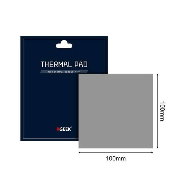 Coussinets Thermiques 12,8 W/mK - Silicone Non Conducteur Pour Refroidissement PC, GPU, SSD, 120x120x2,5 Mm - 4