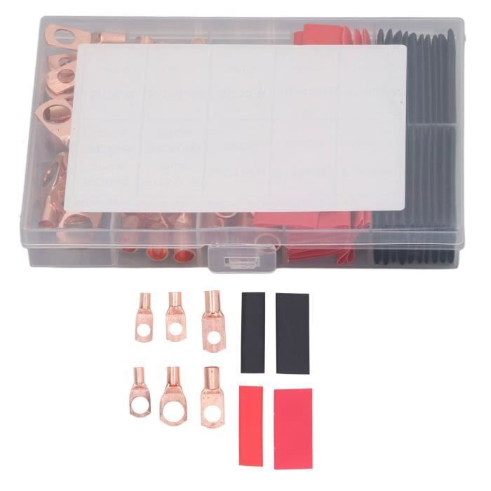 Lot 2 Cosses De Batterie Rouge/Noir - Paire Connecteurs 12v 24v Auto