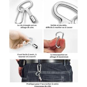 Kit Clés Universelles XZEIT - 3 Clés Triangulaire/Carré