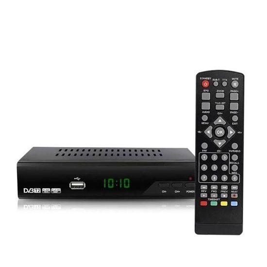 Echosat 2910 S Décodeur TNT DVB-T/T2 Full HD 1080p - HDMI Péritel HEVC H.265 Installation Facile