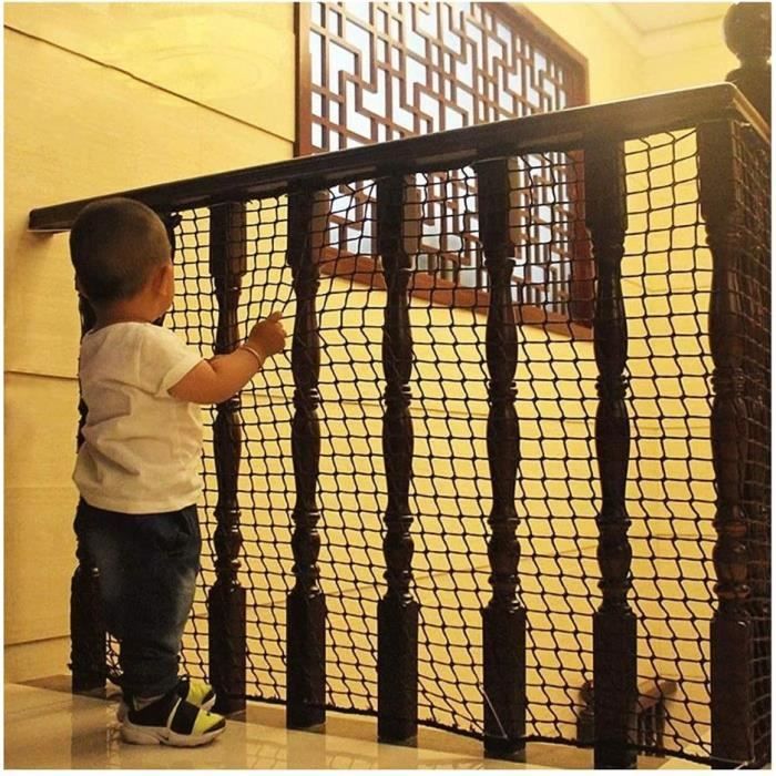 Filet de Sécurité Escalier pour Bébé et Enfant, Filet De Sécurité  D'escalier For Enfants Filet De Protection Noir Balcon Anti-[367] -  Cdiscount