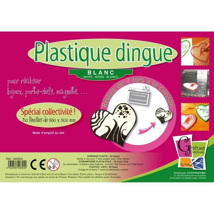 Plastique Fou Dinosaure - 3 feuilles